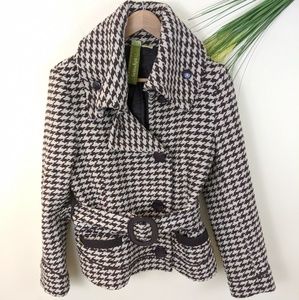 Soia & Kyo wool houndstooth